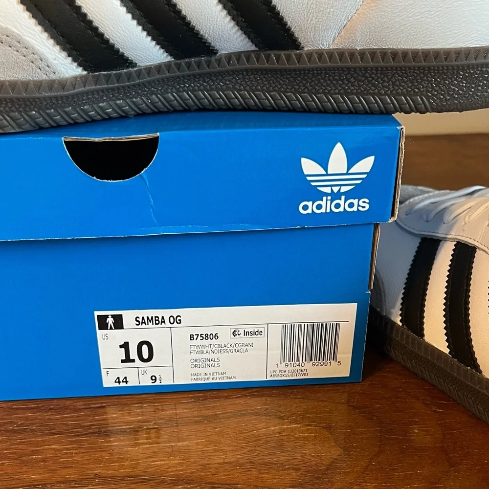 ADIDAS White Samba OG - Picture 9 of 11